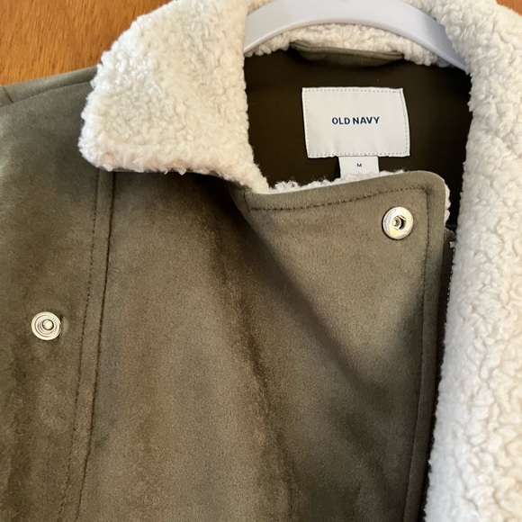 Women’s Faux suede Jacket with Sherpa lining - Picture 4 of 5